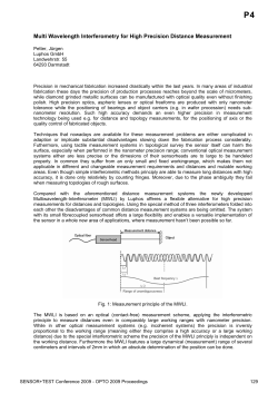 Multi Wavelength Interferometry for High Precision Distance