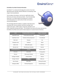 EnviroKlenz Mask Technical Information