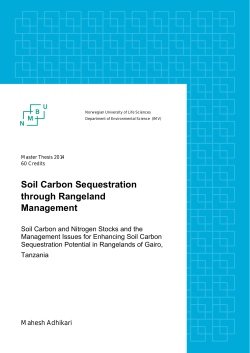 Soil Carbon Sequestration through Rangeland