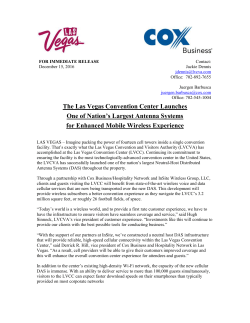 The Las Vegas Convention Center Launches One
