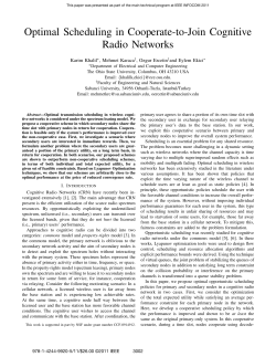 Optimal Scheduling in Cooperate-to