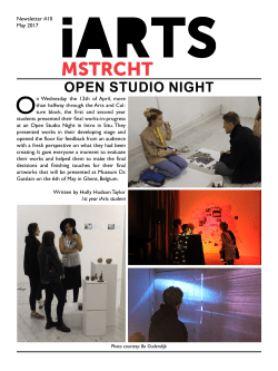 open studio night - iArts Maastricht