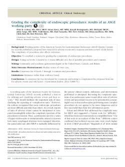 Grading the complexity of endoscopic procedures