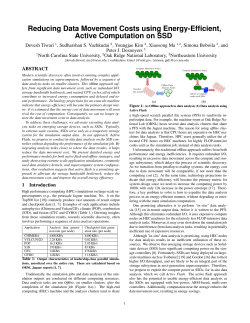Reducing Data Movement Costs using Energy