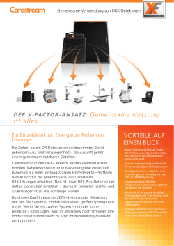 Brochure Condivisione detettori DRX