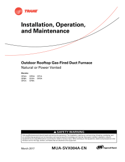Mestek Outdoor Rooftop Gas-Fired Duct Furnace