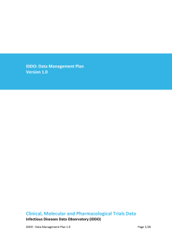 Annex A: IDDO Repository Generic Variables Data Dictionary