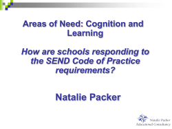 Natalie Packer on Cognition and Learning