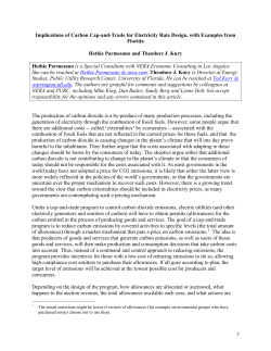 Implications of Carbon Cap-and-Trade for Electricity Rate Design