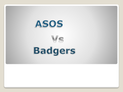 Asos vs badgers