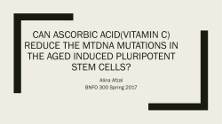 Can ascorbic acid(vitamin C) reduce the mtDNA