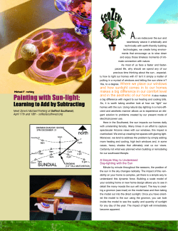 Painting with Sun-light - Living Systems Architecture