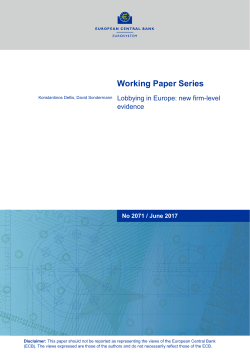 Lobbying in Europe: new firm-level evidence