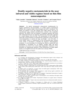 Doubly negative metamaterials in the near infrared and visible