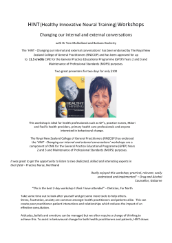 HINT(Healthy Innovative Neural Training)