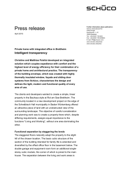 Press release Private home with integrated office in