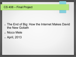 Final project presentation