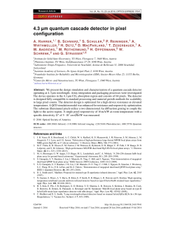 4.3 &micro;m quantum cascade detector in pixel