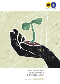 Concentration of market power in the EU seed market