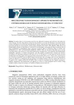 DRUG DELIVERY NANOTECHNOLOGY APPLIED TO