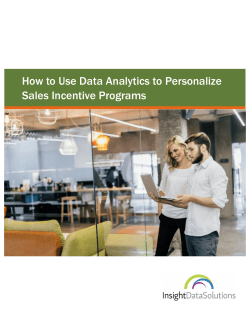 How to Use Data Analytics to Personalize Sales Incentive Programs