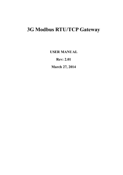 3G Modbus Data Gateway