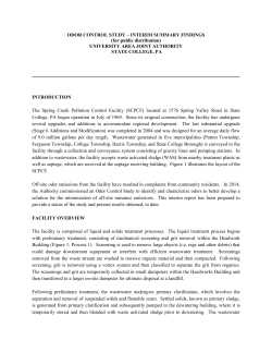 Odor Control Study - University Area Joint Authority