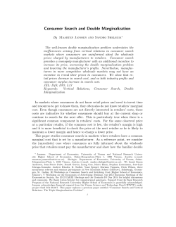Consumer Search and Double Marginalization