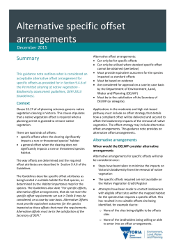 Alternative offset arrangements