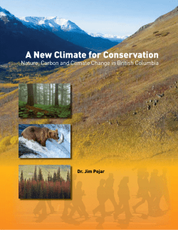 A New Climate for Conservation - cpaws-bc