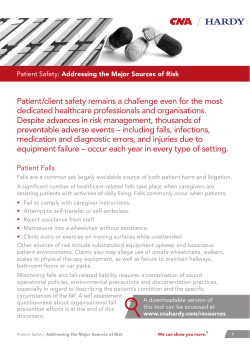 Patient/client safety remains a challenge even for the most