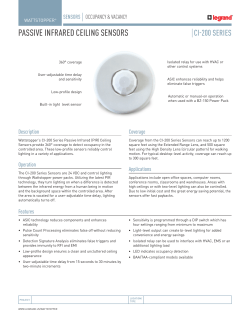 passive infrared ceiling sensors