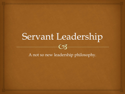 Servant Leadership
