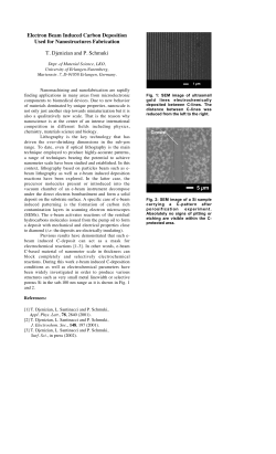 Electron Beam Induced Carbon Deposition Used for Nanostructures