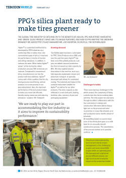 PPG`s silica plant ready to make tires greener