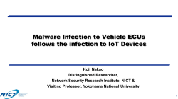 Malware Infection to Vehicle ECUs follows the infection to IoT Devices