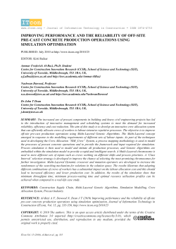 improving performance and the reliability of off-site pre