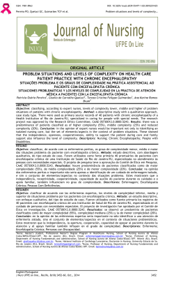 problem situations and levels of complexity on health care patient