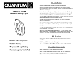 Omicron 4 – OM4 Video LED Ring Light