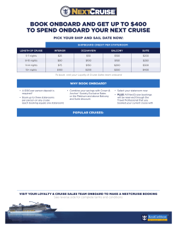 book onboard and get up to $400 to spend