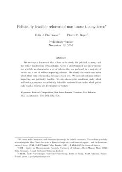 Politically feasible reforms of non-linear tax systems