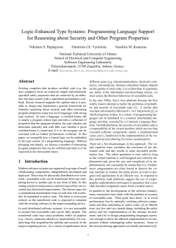 Logic-Enhanced Type Systems: Programming Language