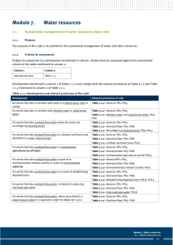 Module 7: Water resources - Department of Infrastructure, Local
