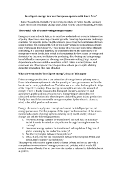 Intelligent energy: how can Europe co