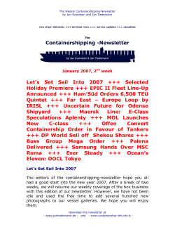 Let`s Set Sail Into 2007 +++ Selected Holiday Premiers +++ EPIC II