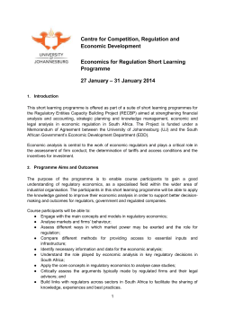 Economics - Course Outline