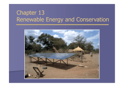 Environment Chapter 13 Renewable Energy