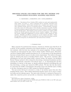 BREAKING SPACES AND FORMS FOR THE DPG METHOD