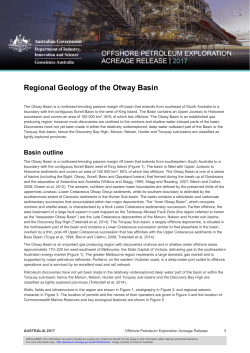 Regional Geology of the Otway Basin