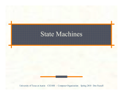 State Machines - UT Computer Science
